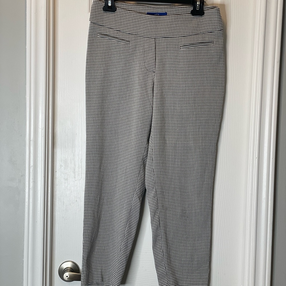 Women's APT 9 Black and White Checkered Pants